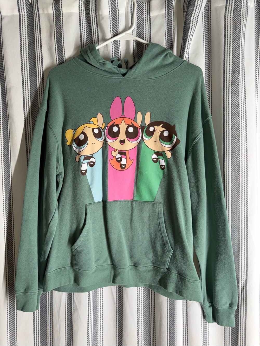 Cartoon Network Sage Green Powerpuff Girls Pullover Hoodie